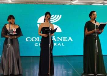 Tisae Sanefugi, Erika Hagimoto e Débora Akama, idealizadoras da Coletânea Cultural Brasil–Japão. Foto: Divulgação