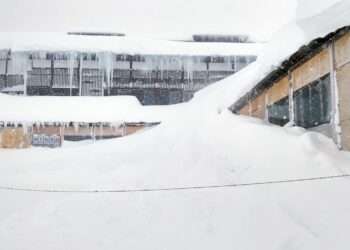 Neve acumulada em Aomori. Foto: Reprodução/Sukayu Onsen