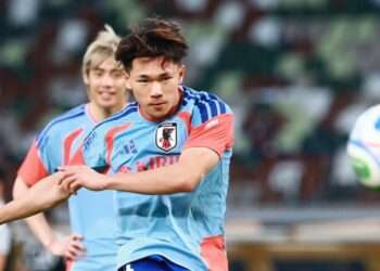 Kento Shiogai, atacante da seleção japonesa. Foto: Reprodução/JFA