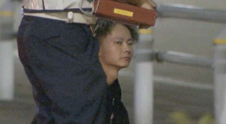 Kei Tsunoda, preso em Nagoia. Foto: Reprodução/CBC