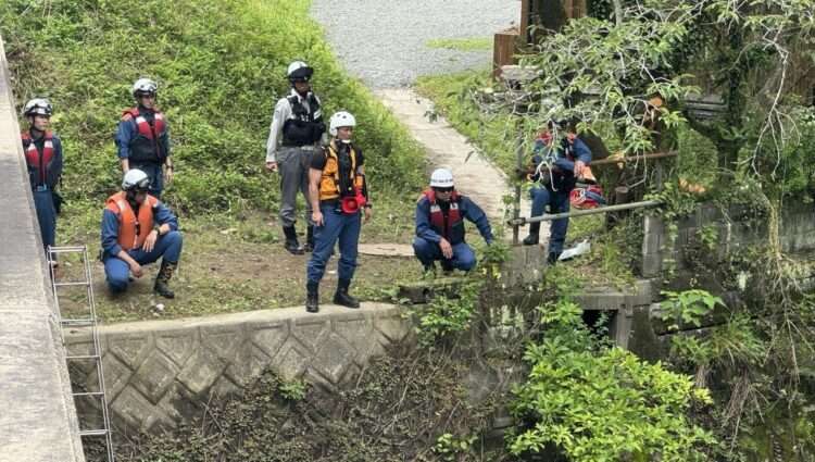 Buscas por menino desaparecido em Kirishima. Foto: Reprodução/MBC