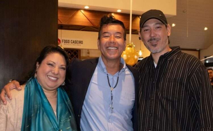 A partir da esquerda, Priscilla Kajihara, Jhony Sasaki e Gustavo Matsumoto. Foto: Alex Santos