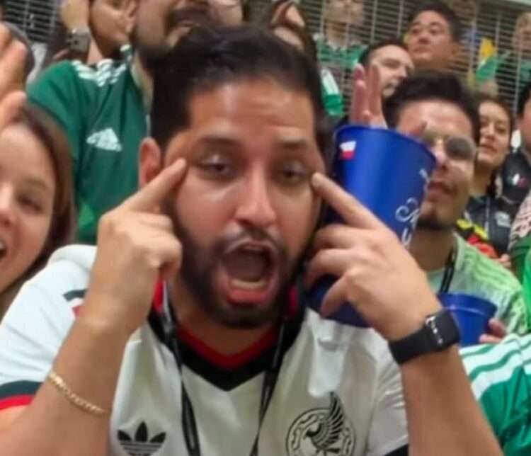 Torcedor que fez gesto racista na Copa. Foto: Reprodução/Instagram