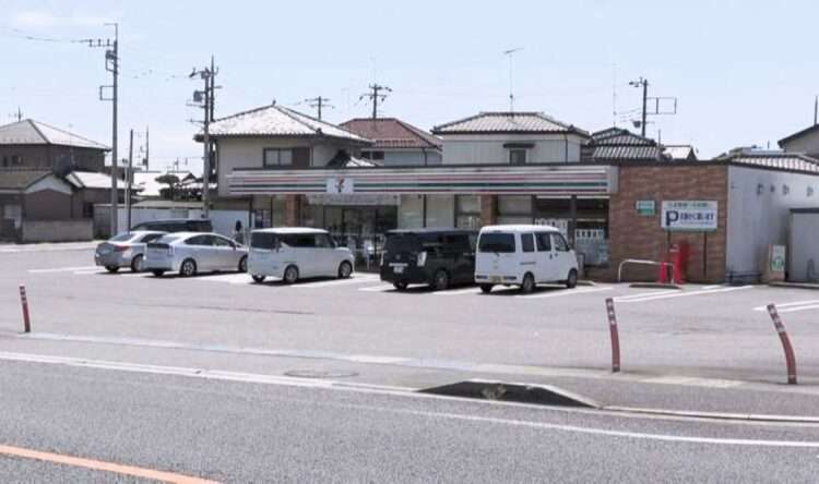 Loja assaltada em Oizumi. Foto: Reprodução/Gunma TV