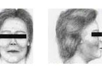Retrato da mulher encontrada morta antes de ser identificada. Foto: Reprodução/Polícia de Ibaraki