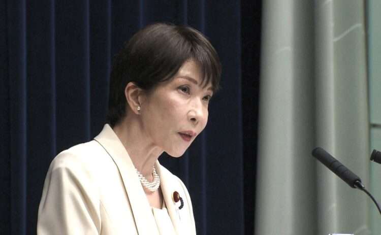 Sanae Takaichi, primeira-ministra do Japão. Foto: Reprodução/ANN