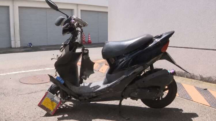 Scooter pilotada pelo brasileiro. Foto: Reprodução/Tokai TV