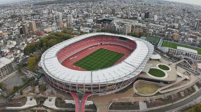 Paloma Mizuho Stadium, sede oficial das cerimônias dos Jogos Asiáticos de Aichi-Nagoya. Foto: Reprodução/TBS